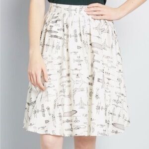 Modcloth Airplane Skirt